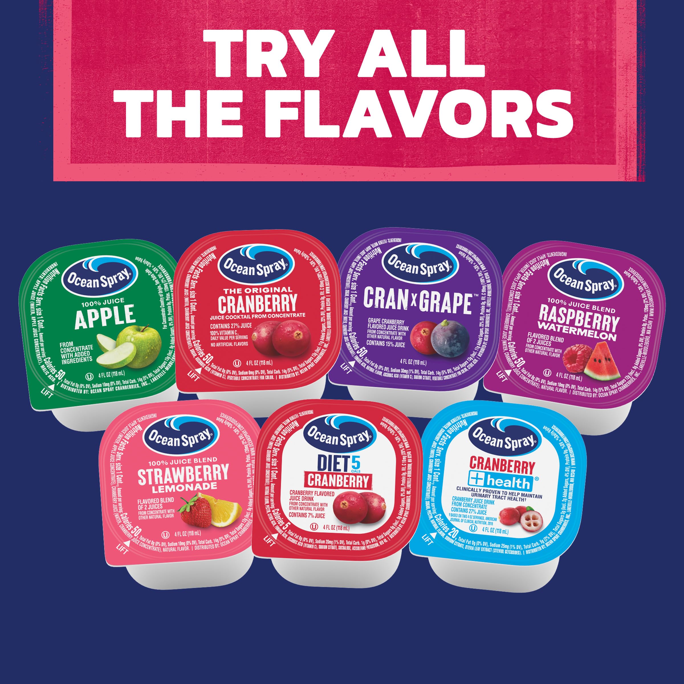 Ocean Spray® 100% Strawberry Lemonade Juice Drink, 4 Fl Oz Cup, 48 Count - Image 7