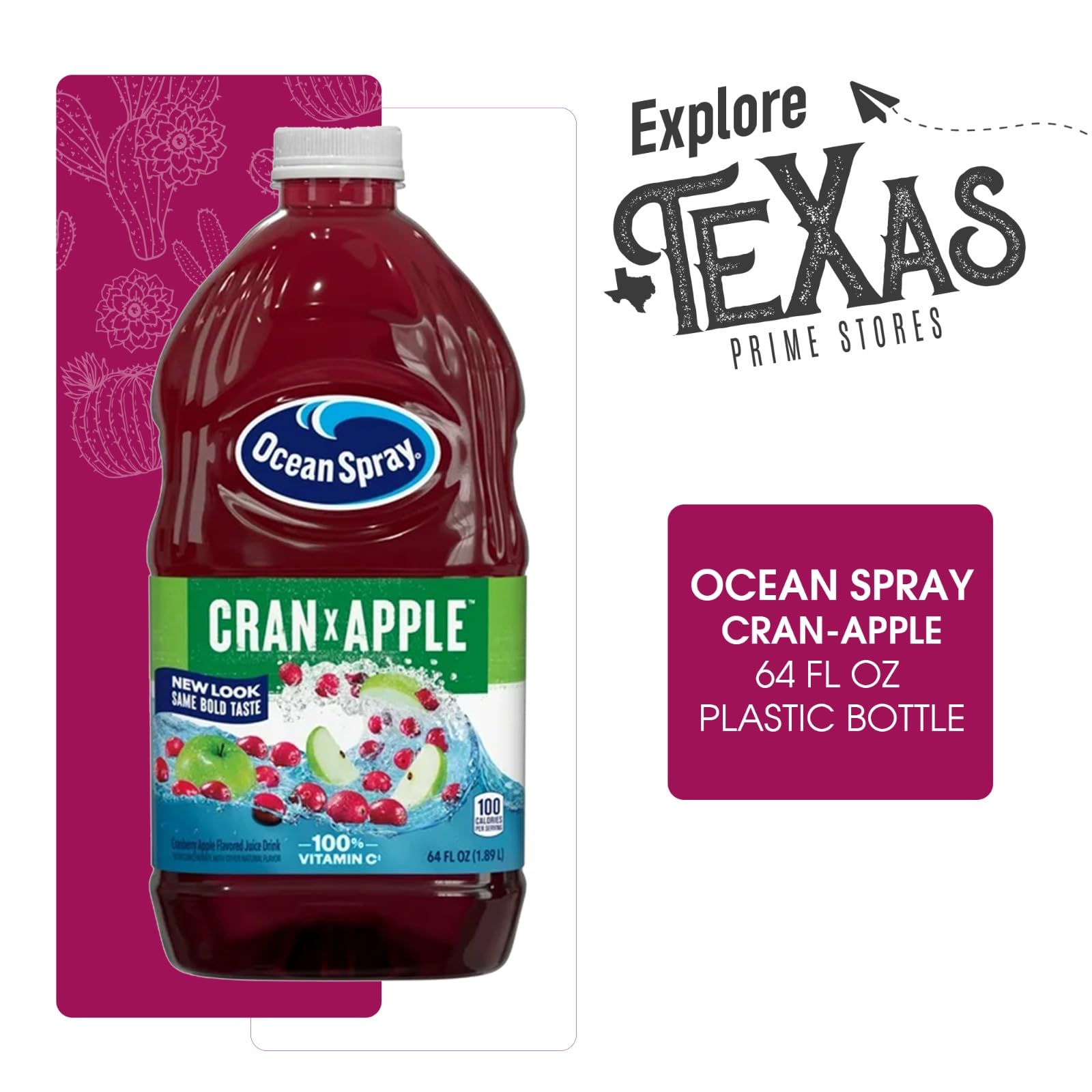 Ocean Spray 4-Pack of Cran Apple Juice Drink 64 fl oz Plastic Bottle - Image 4
