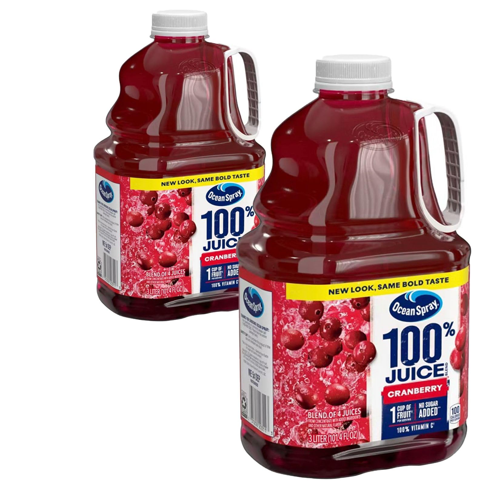 Ocean Spray Cranberry 100% Juice Drink 101.4 fl oz Plastic Bottle 2 Pack - Image 5